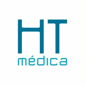 Logotipo HT Médica sobre fondo claro