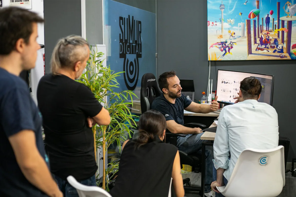 Equipo Sumur Digital durante una jornada interna
